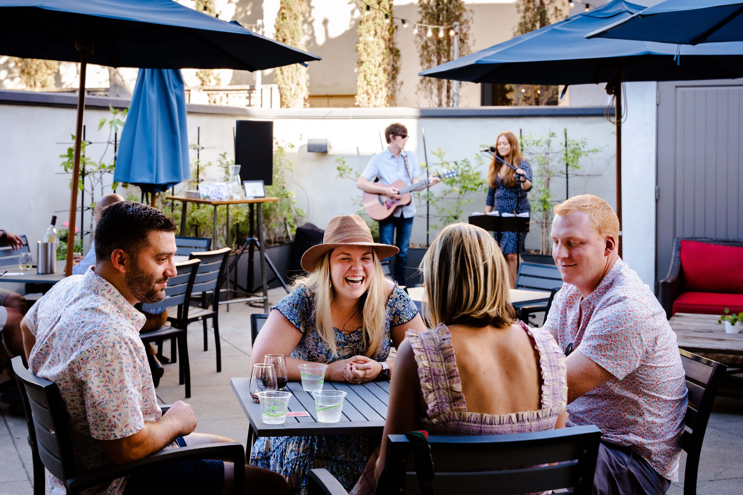 people gathered around a table