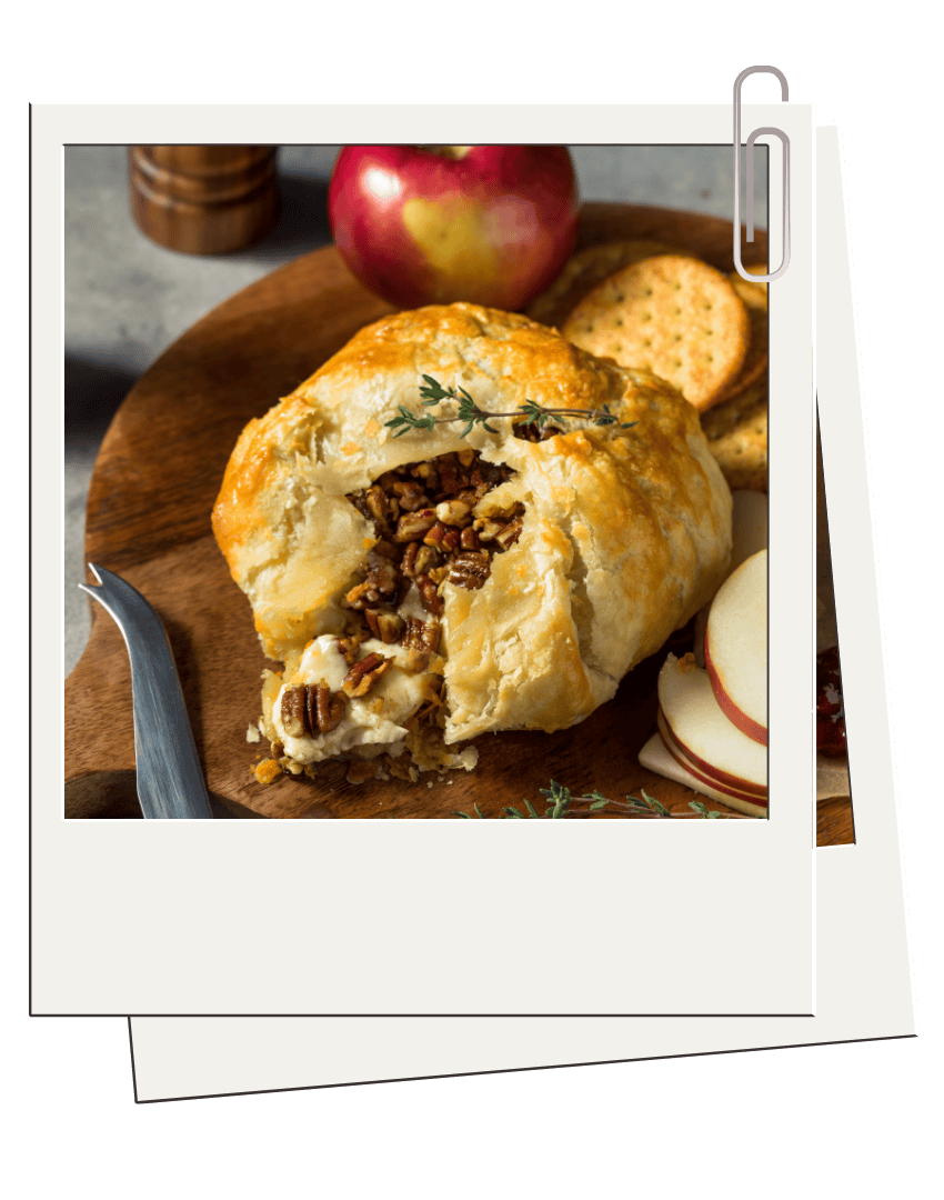 Baked Brie for October Provisions Box by Priest Ranch