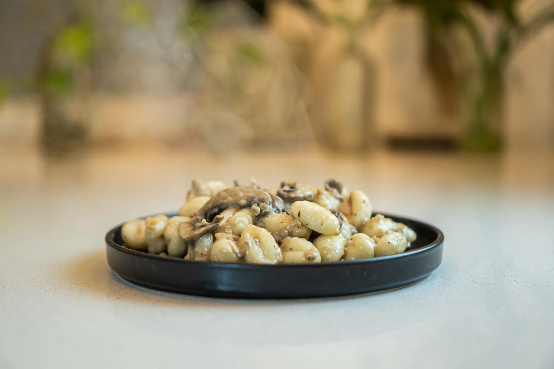 Seared Ricotta Gnocchi with Wild Mushrooms and Truffle Butter