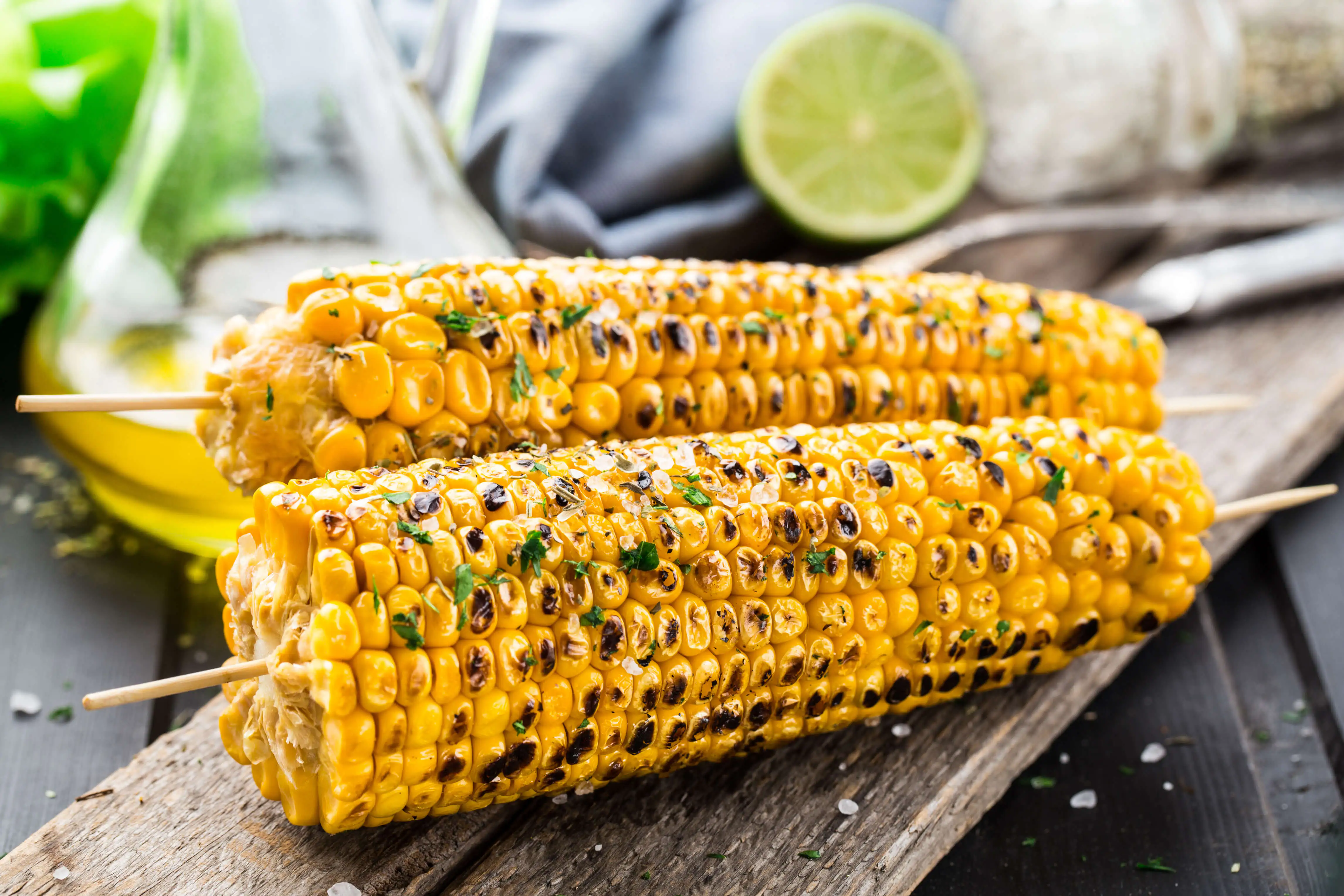 Grilled Corn with Lime Salt