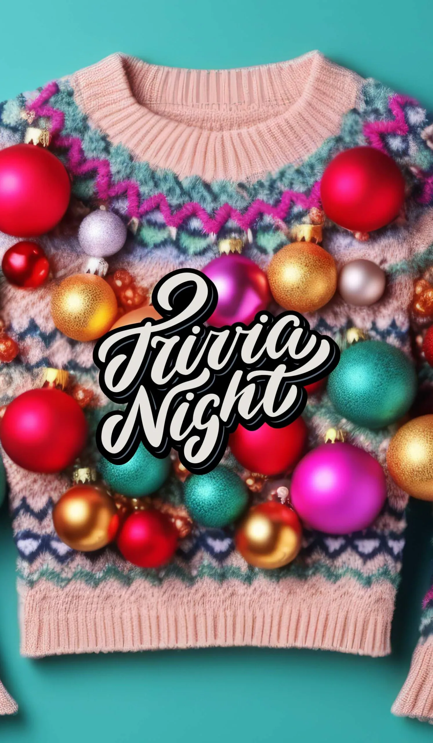 trivia night over ugly sweater