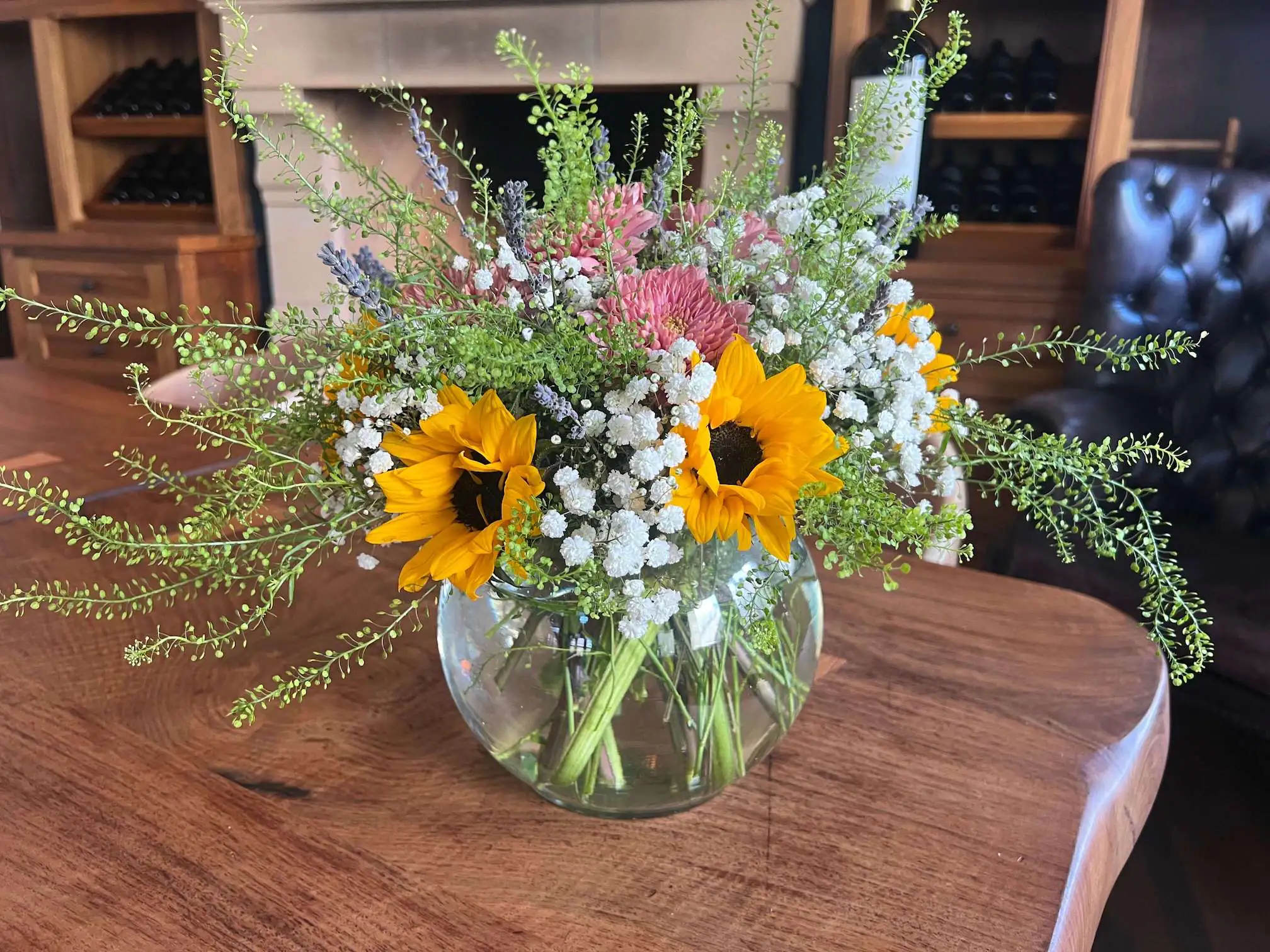 flower arrangement sunflowers